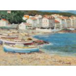 RICARD CANALS LLAMBÍ (Barcelona, 1876 - 1931)."Cadaqués, Costa Brava".Oil on canvas.Signed in the