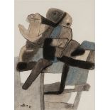 MAURICE ESTÈVE (Culan, France, 1904-2001)."Jeune cavalier, 1983.Pastel on paper.Provenance: Claude