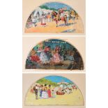 Sevillian school; early 20th century."Popular scenes".Gouache on paper.With faults.Measurements:
