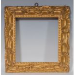Frame in the Ferdinand VI style; Spain, first half of the 18th century.Carved and gilded wood.