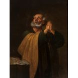 Circle of BARTOLOMÉ ESTEBAN MURILLO (Seville, 1617 - 1682)."Saint Peter.Oil on canvas.Size: 126 x 94