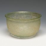 Bowl. Rome, 1st-2nd century AD.Glass.Provenance: Private collection in Barcelona.It has a crack on