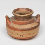 Pixis; Greece, Mycenaean Period, 13th century BC. XIII.Ceramics.Slight wear and tear.Provenance: