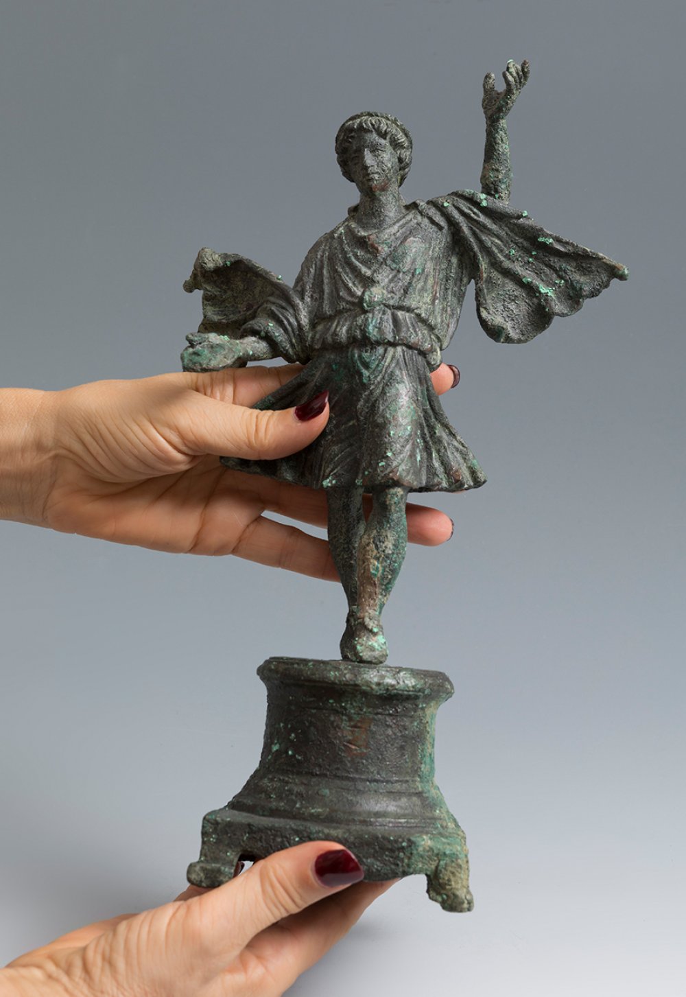 Dios Lar. Roman, 1st century AD.Bronze.In very good state of preservation.Provenance: private - Image 6 of 6