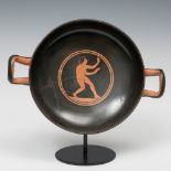 Attic Kylix, Magna Graecia, 5th century BC.Ceramic with red figures.Attached thermoluminescence