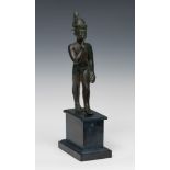 Harpocrates; Egypt, Late Antiquity, 664-332.Bronze.Work reproduced in "Curiosite'à un certain Gôut