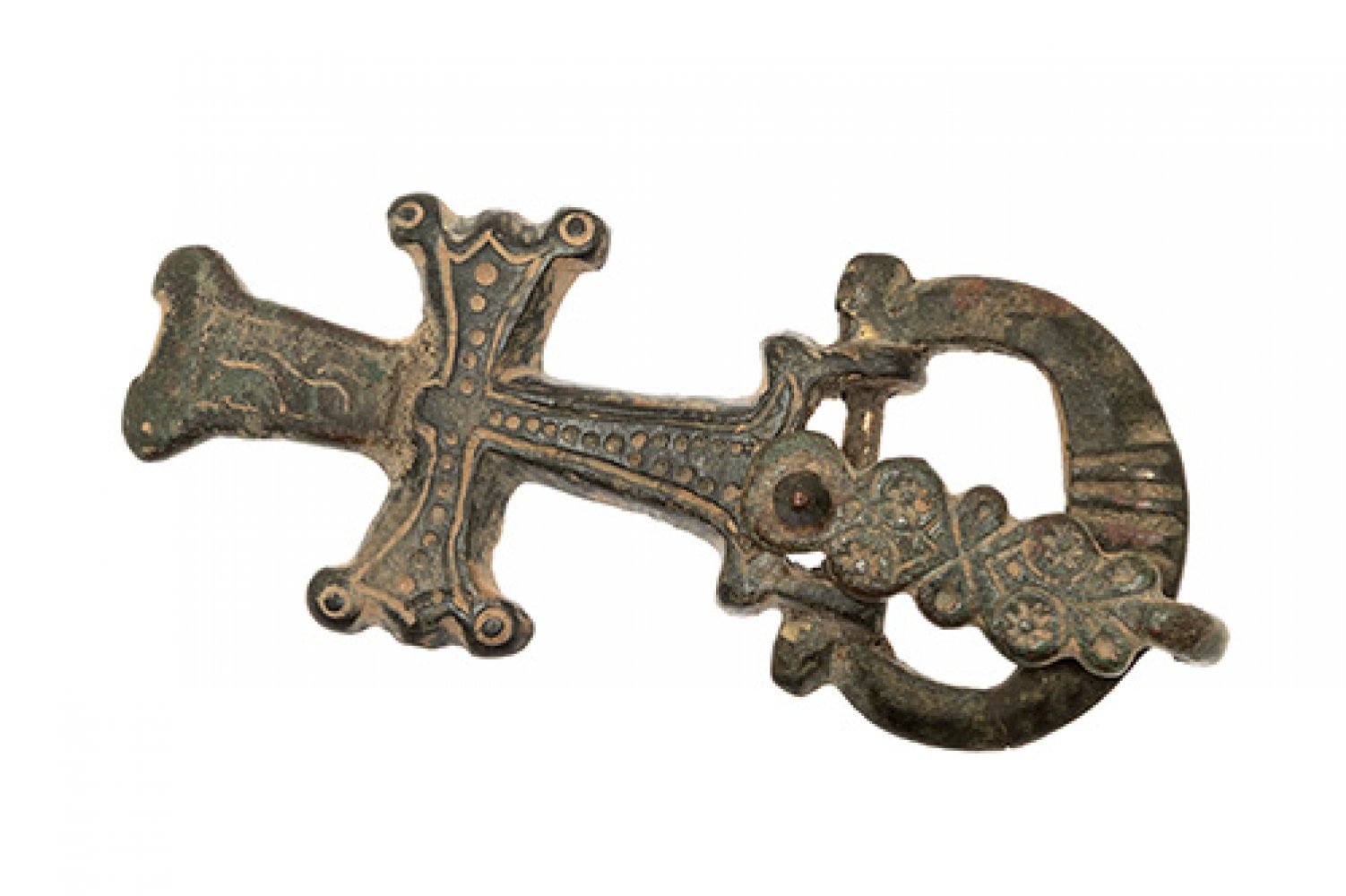 Buckle. Visigothic culture, 5th-8th century.Bronze.Provenance: Private collection of the Berenguer