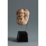 Male head. Smyrna, 4th-3rd century BC.Terracotta.Provenance: Smyrna, 1895-1905. Collection Paul