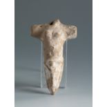 Torso from a child's toy. Smyrna, 4th-3rd century BC.Terracotta.Provenance: Smyrna, 1895-1905.