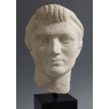 Head of Livia Drusilla. Roman Empire, 1st century AD.Marble.Very good state of preservation.