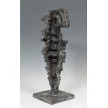 ALBERTO CASTRO LEÑERO (Mexico, 1951)."Coaticue, 2017.Aluminium.Signed inSize: 79,5 x 30 x 23 cm.In