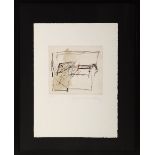 FERNANDO ZÓBEL (Manila, Philippines, 1924 - Rome, Italy, 1984)."Jump of the horse".Etching