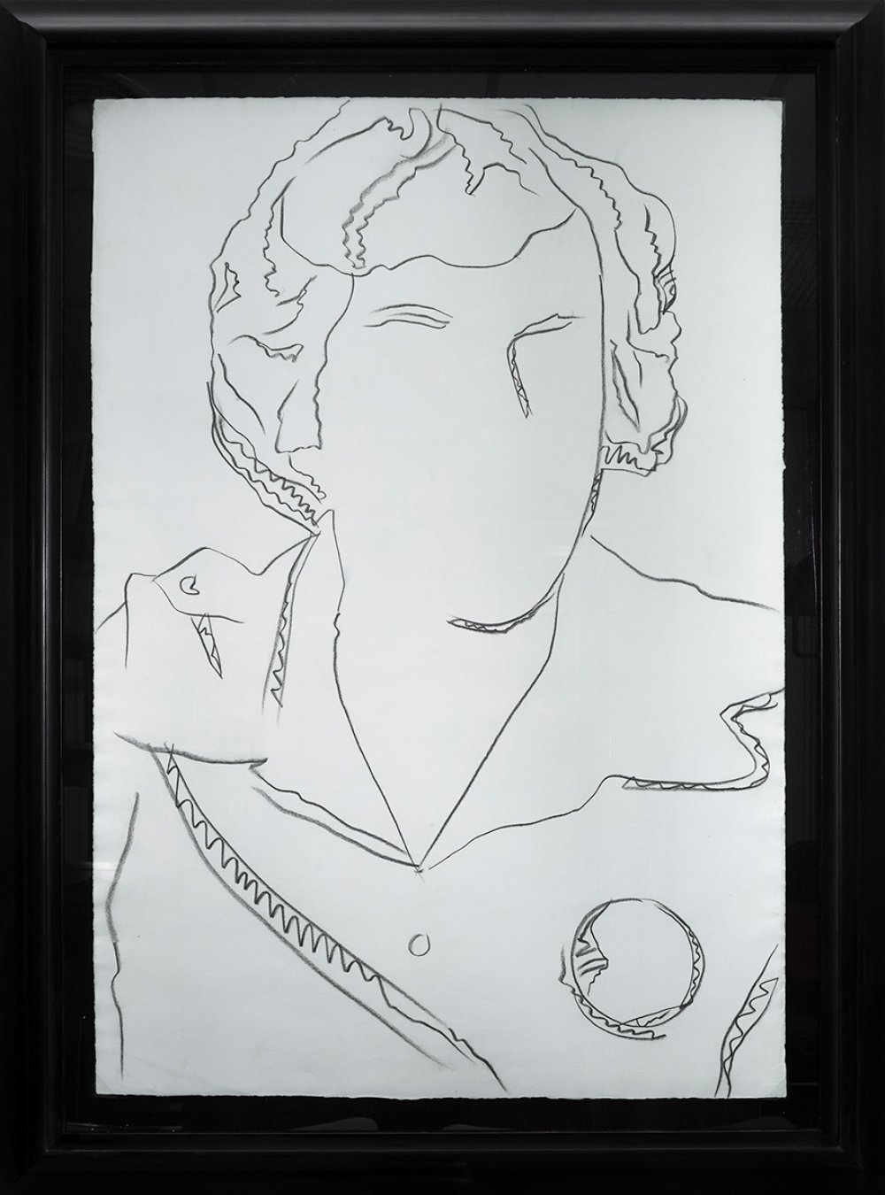 ANDY WARHOL (Pittsburgh, USA, 1928 - New York, USA, 1987)."Lillian Carter, 1977.Graphite on paper. - Image 3 of 3