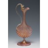 SALVIATI & CO. Murano, Venice, late 19th century.Art Nouveau decanter.Blown glass and fine gold