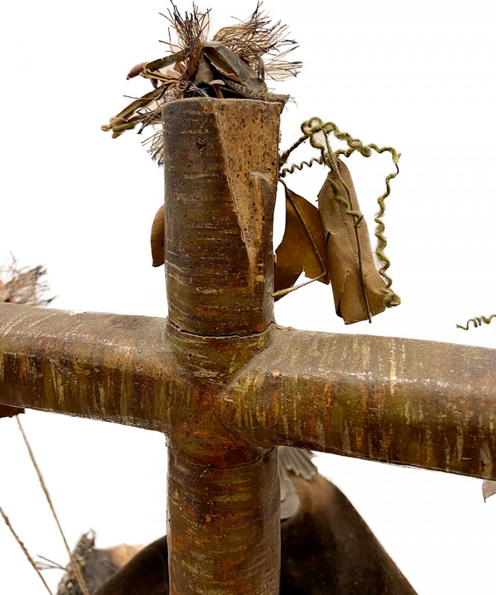 Dress carving or capipota of the Pietà. Cordovan school, 19th century.Carved and polychrome wood. - Image 7 of 7