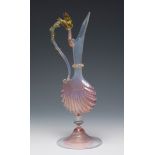 SALVIATI & CO. Murano, Venice, late 19th century.Art Nouveau decanter.Blown glass and fine gold