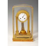 LENOIR-RAVRIO (Active in Paris 1783-1846).Louis XVI-Imperial transitional portico clock. France,