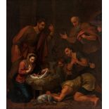 Italian school; circa 1700."Nativity".Oil on canvas.It presents slight restorations.Measurements: 69