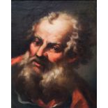 Northern Italian school, 17th century."Head of an old man".Oil on canvas.Size: 42 x 34 cm; 59 x 48