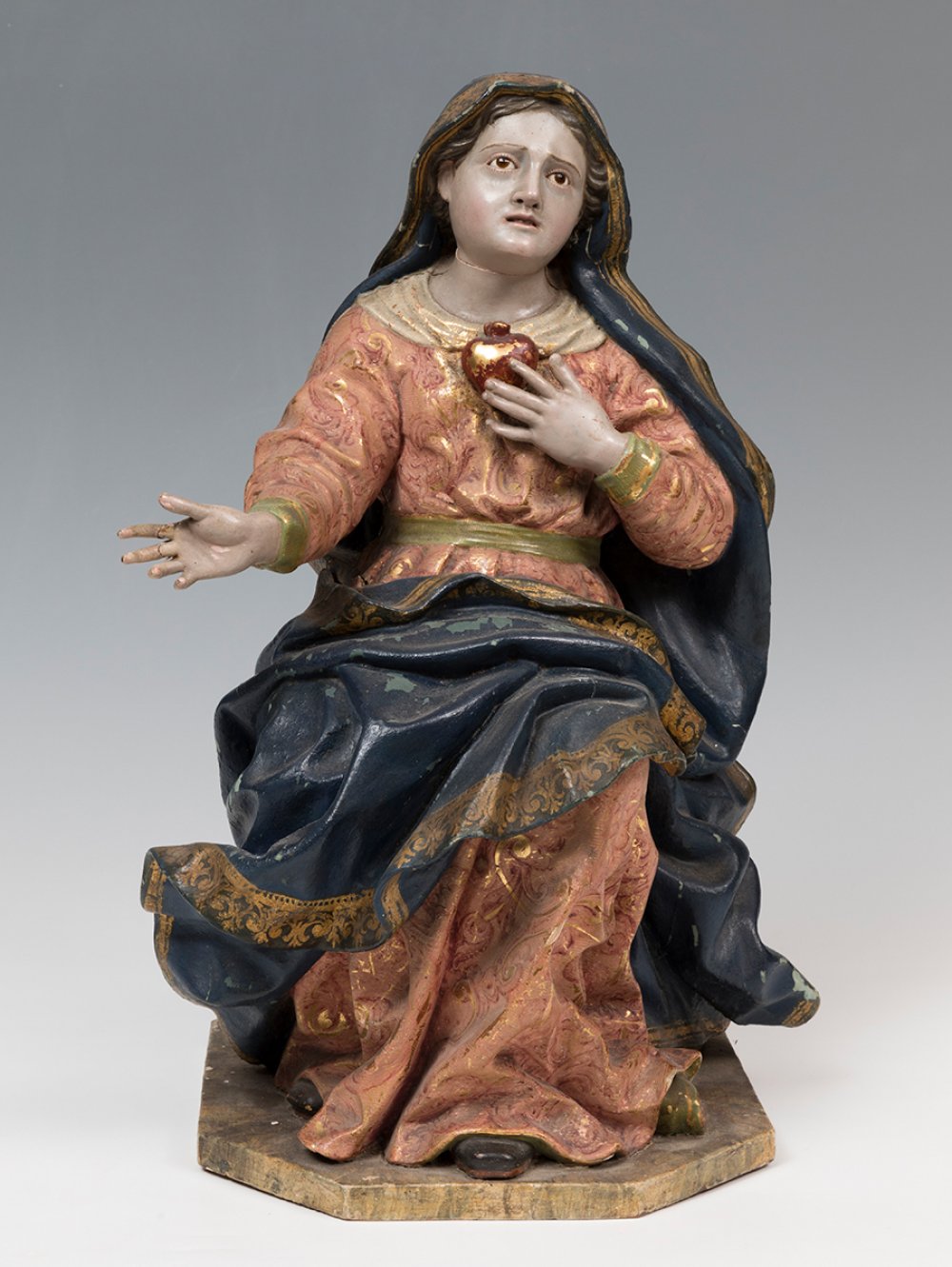 Andalusian school of the 18th century."La Dolorosa".Carved and polychrome wood.It presents faults - Bild 4 aus 7