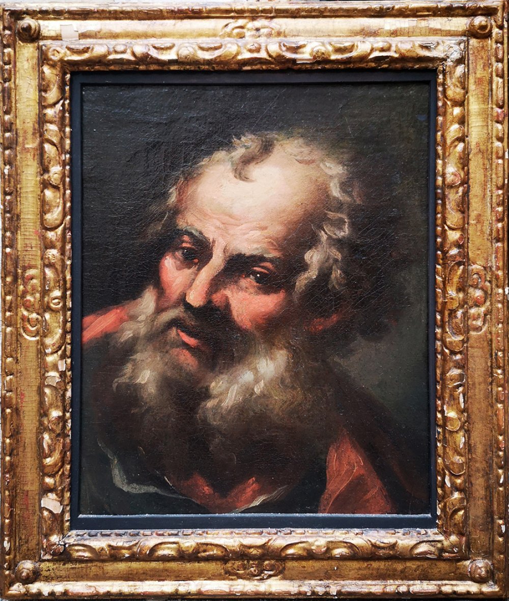 Northern Italian school, 17th century."Head of an old man".Oil on canvas.Size: 42 x 34 cm; 59 x 48 - Bild 3 aus 3