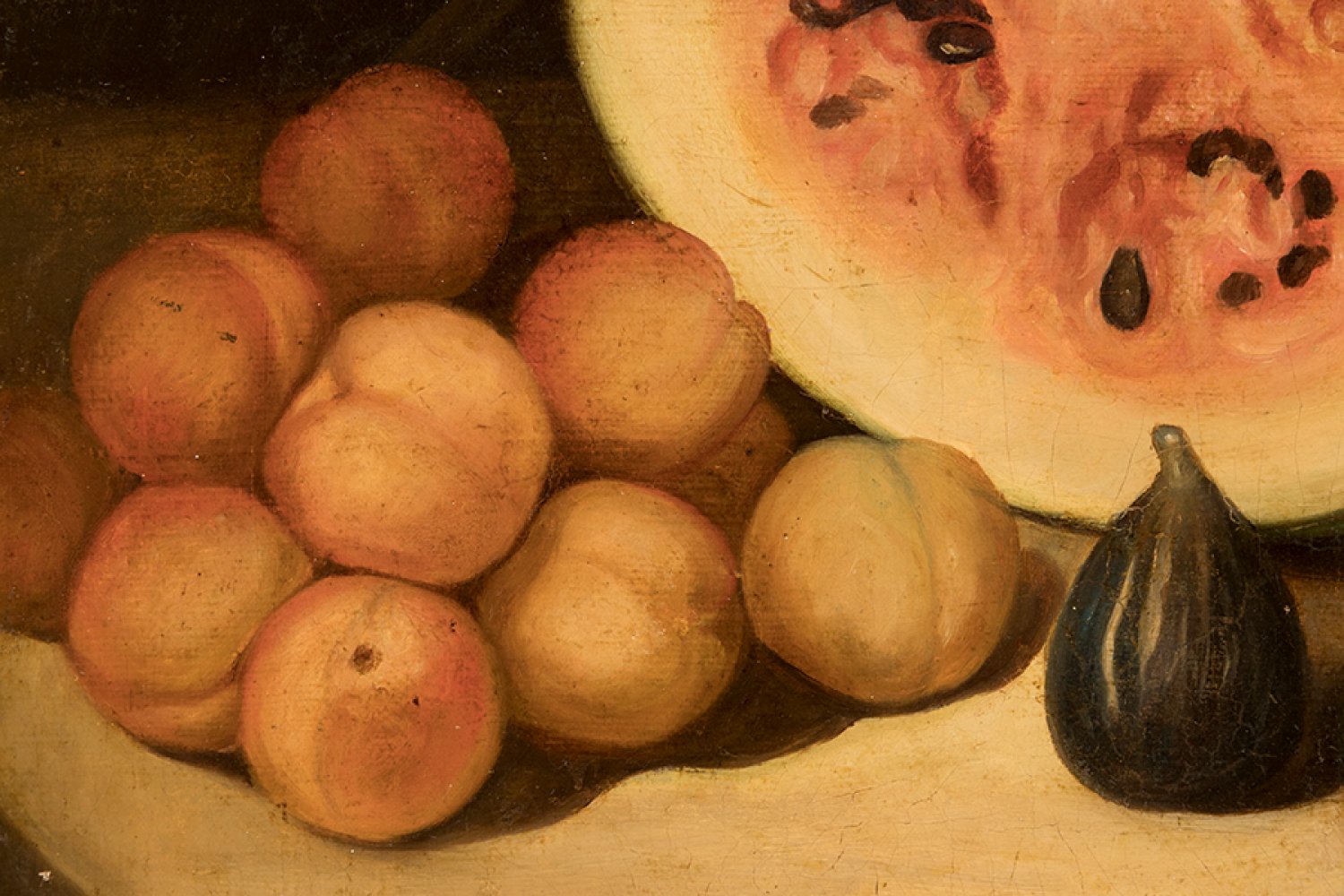 19th century Spanish school."Still life of fruit".Oil on canvas.Size: 53 x 79 cm; 71 x 97 cm ( - Bild 2 aus 4