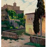 SANTIAGO RUSIÑOL (1861-1931)"Girona antiga", ca.1908.Oil on canvas.Signed in the lower right