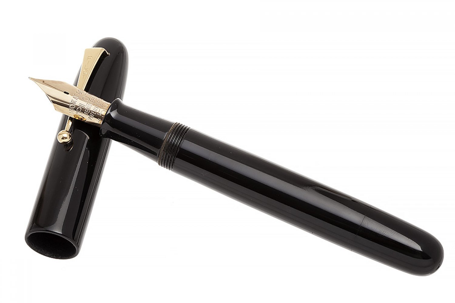 PILOT FOUNTAIN PEN "REGISTERED PATENT OFFICE 50".Black lacquer barrel.Limited edition. This is a - Image 3 of 3