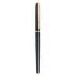 ELYSEE FOUNTAIN PEN.Black marbled resin barrel with gold plated appointments.Limited edition.Two-