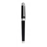 MONTEGRAPPA "NEROUNO" FOUNTAIN PEN.Octagonal barrel in black resin and palladium details.Limited