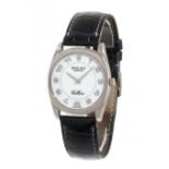 ROLEX Cellini watch ref. 4233, n.A-673184.Case in 18 carat white gold. Circular white dial with