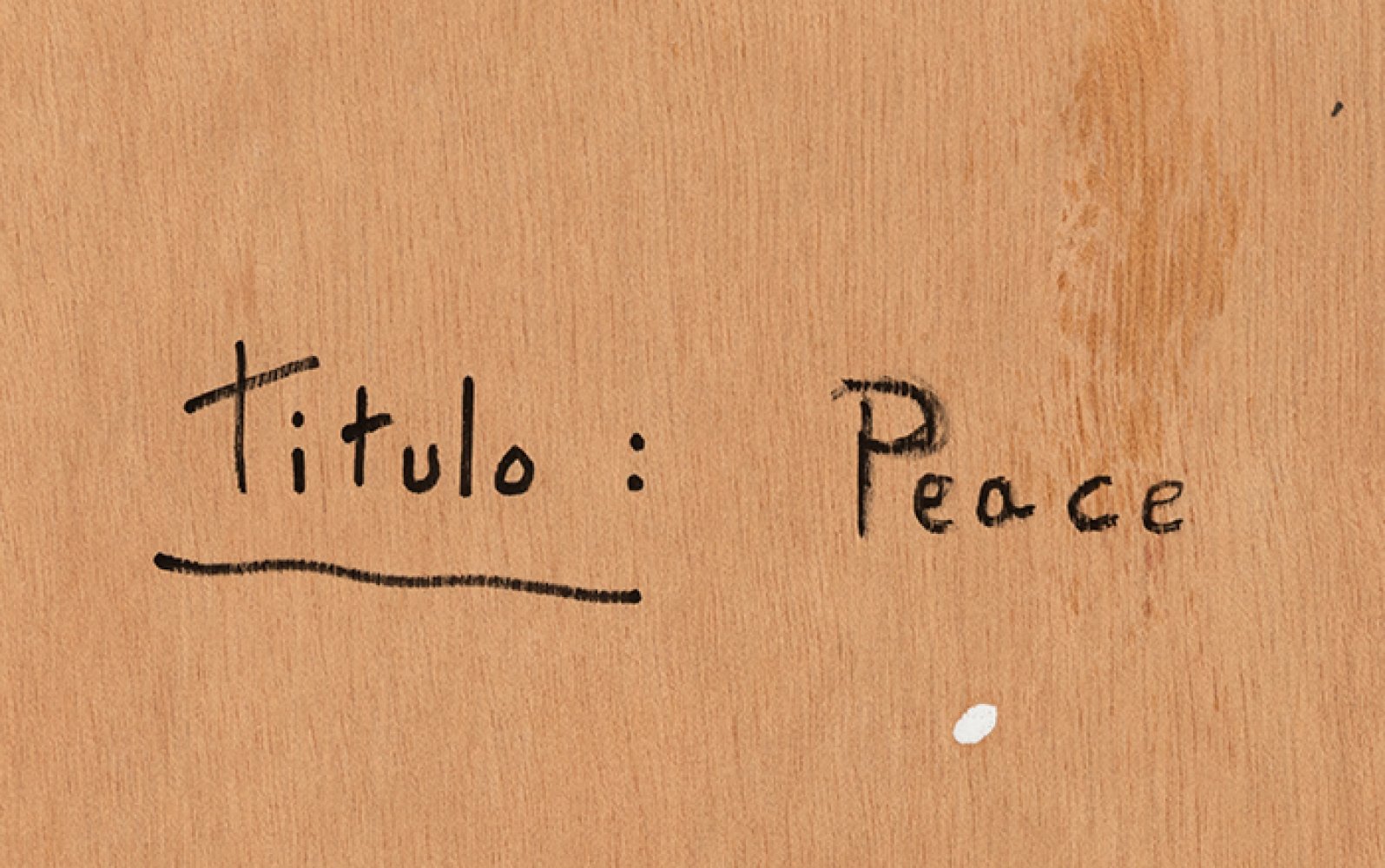 MIGUEL ROBLEDO CIMBRÓN (Mora de Rubielos, Teruel, 1956)."Peace".Mixed media on panel.Attached - Image 3 of 6