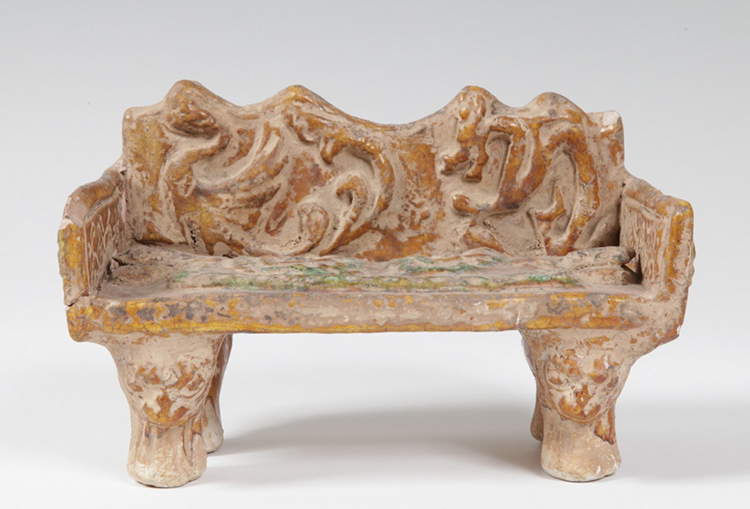 Ceremonial funerary object; China, Tang dynasty, 618-907.Glazed terracotta.With potter's seal. - Image 3 of 6