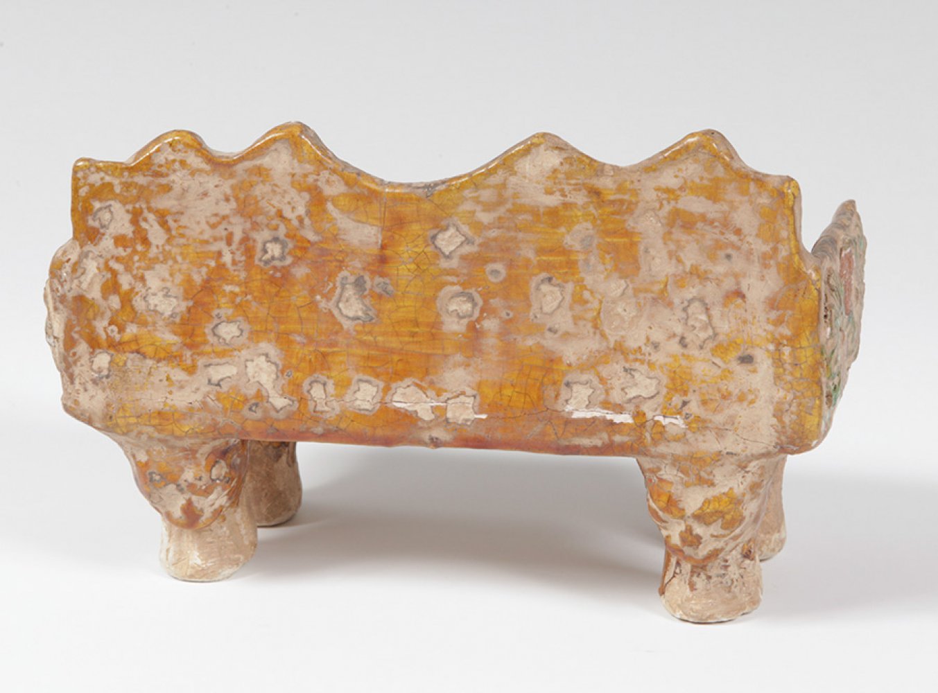 Ceremonial funerary object; China, Tang dynasty, 618-907.Glazed terracotta.With potter's seal. - Image 2 of 6