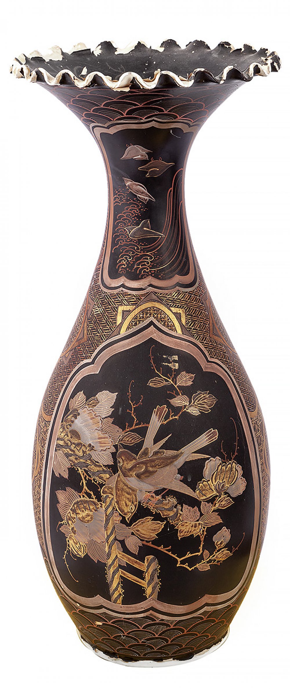 20th century Chinese vase.Porcelain.It presents small damages in the upper part.Measurements: 62 x