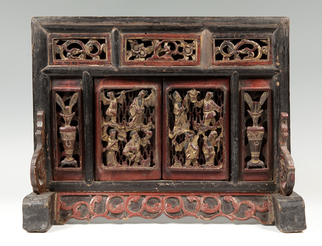 Family blessing; Sichuan, China, Qing dynasty, late 18th - early 19th century.Wood.Measurements: - Image 4 of 5