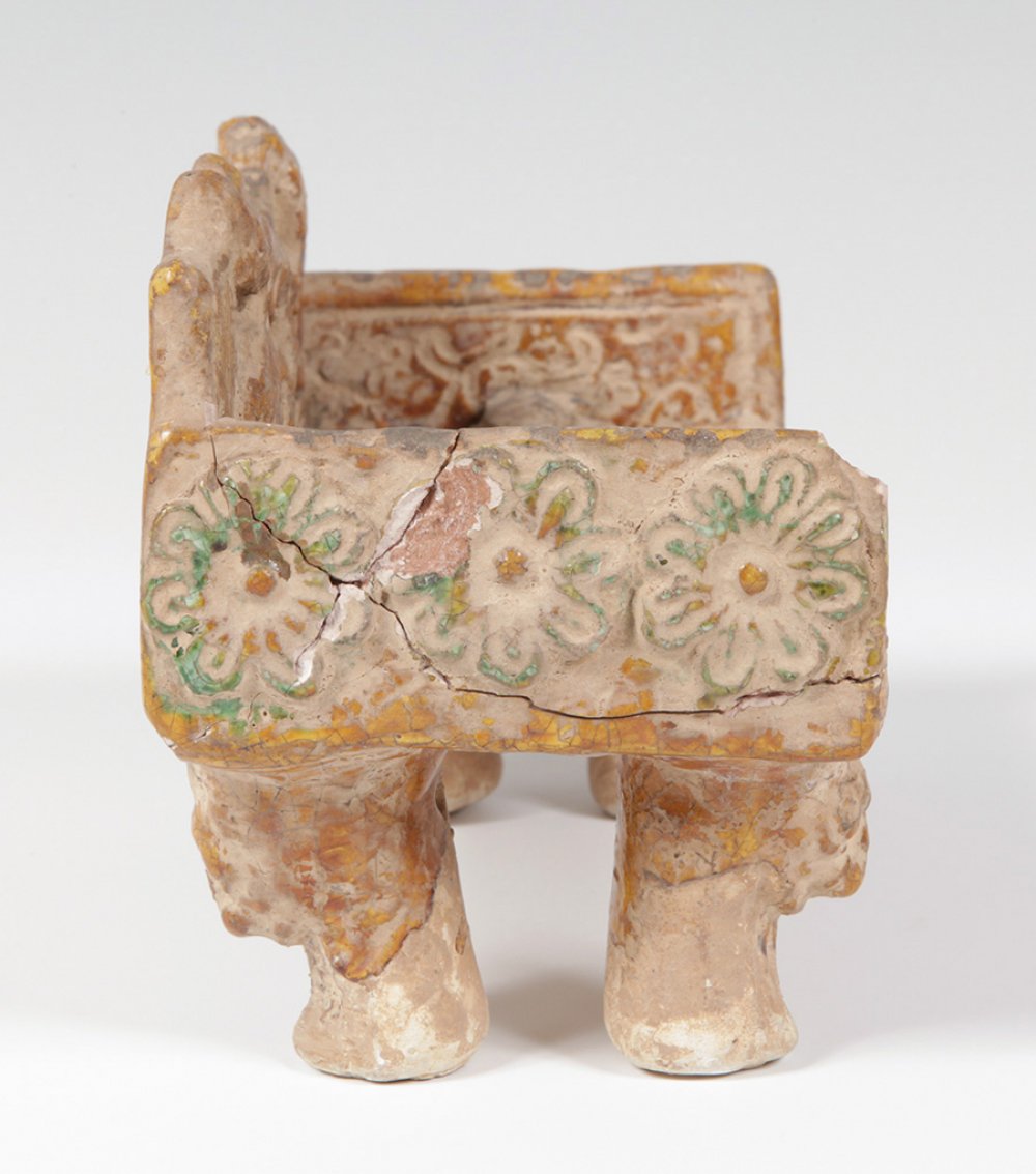 Ceremonial funerary object; China, Tang dynasty, 618-907.Glazed terracotta.With potter's seal. - Image 6 of 6