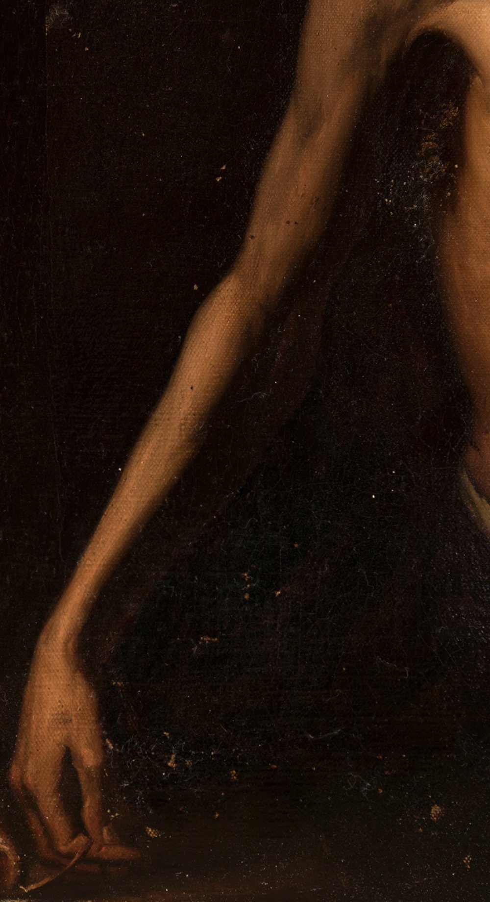 School of JOSÉ DE RIBERA (Xátiva, Valencia, 1591 - Naples, 1652); 18th century."Saint Andrew".Oil on - Image 3 of 6