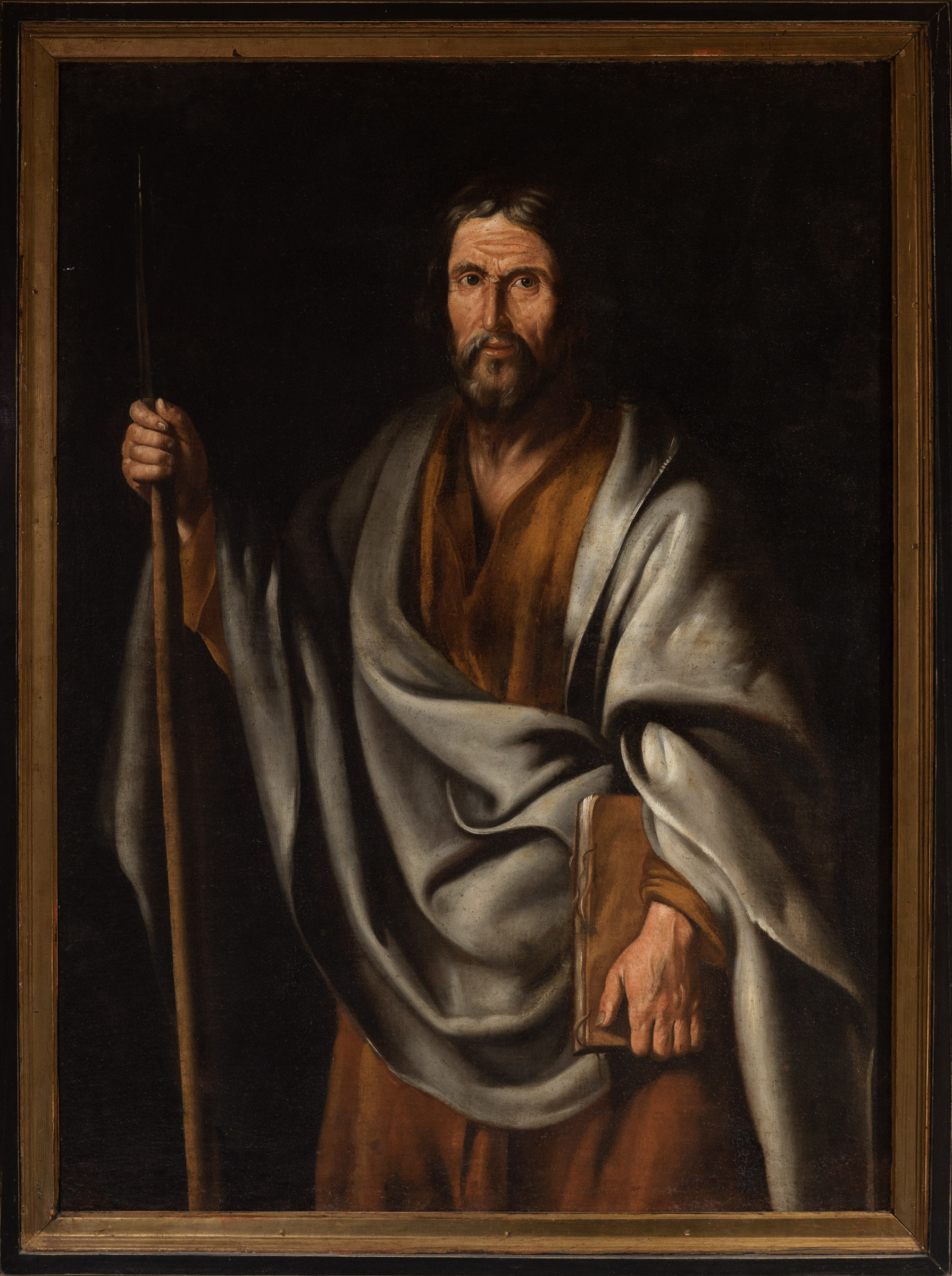 SEBASTIÁN MARTINEZ DOMEDEL (Jaén, around 1615 - Madrid, 1667)."Santiago el Mayor".Oil on canvas. - Image 2 of 6