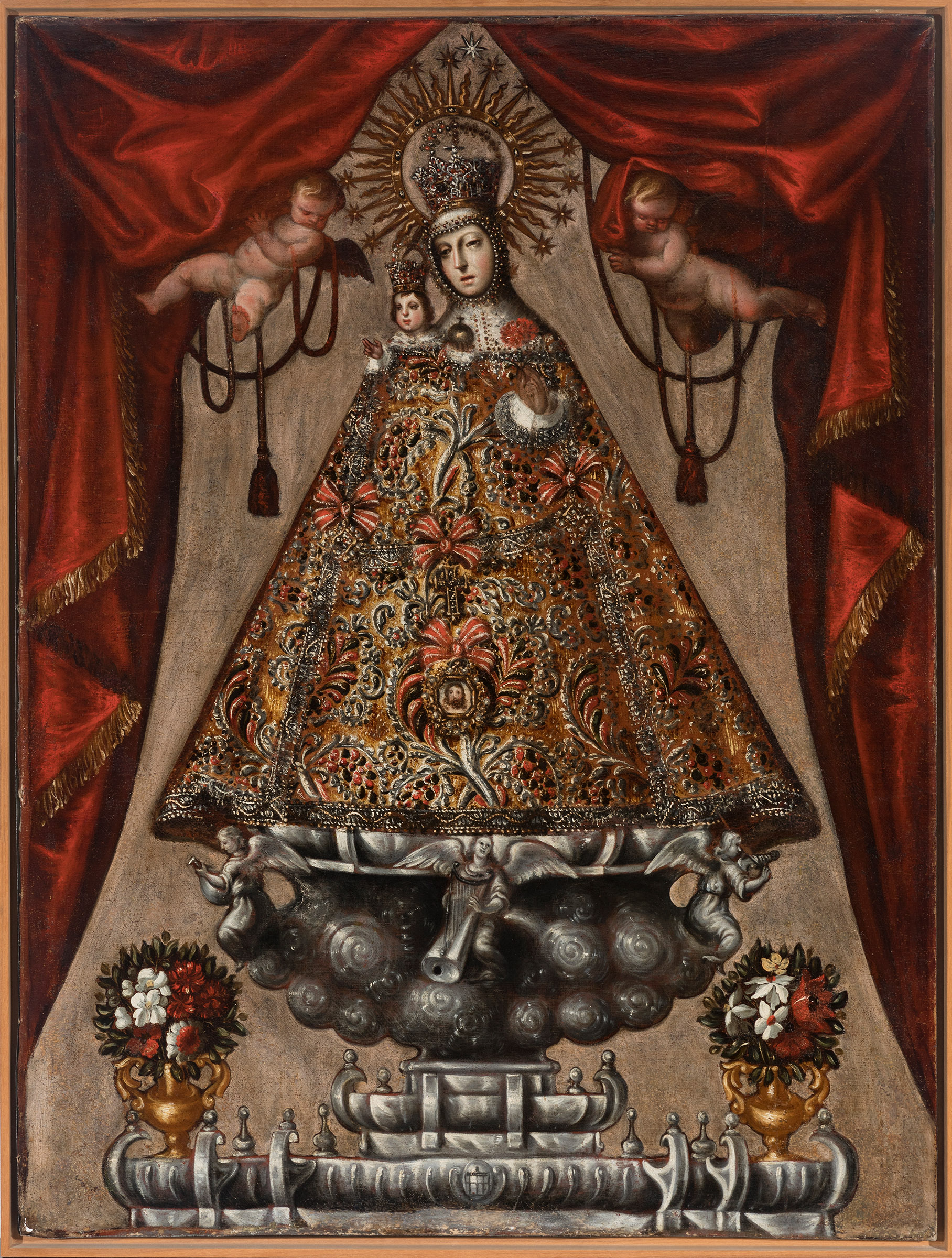 Madrid School of the second half of the 17th century."Virgen de la Fuencisla".Oil on original - Image 4 of 4