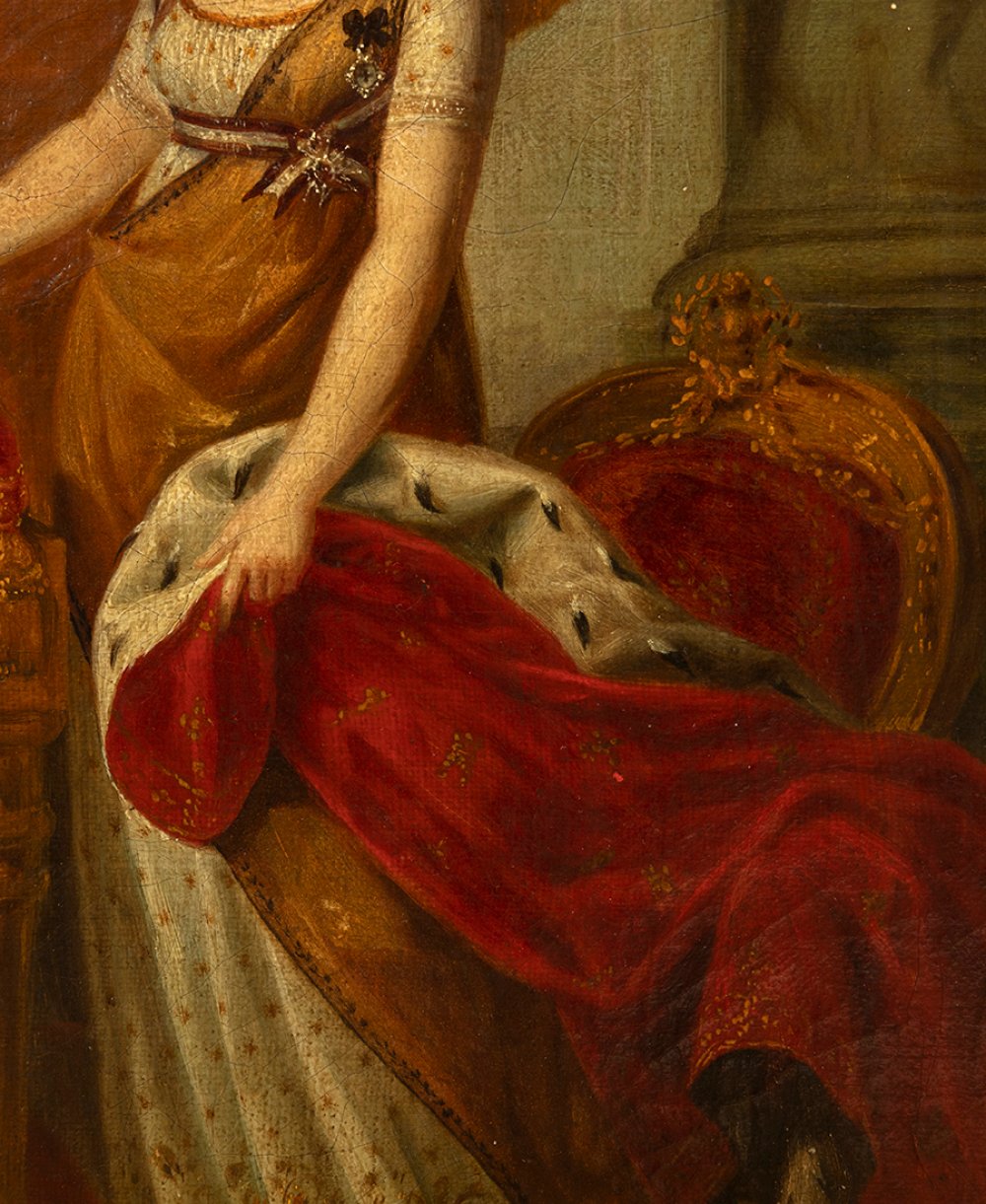 Attributed to ANTONIO CARNICERO MANCIO (Salamanca, 1748 - Madrid, 1814)."Portrait of Charles IV - Image 4 of 7
