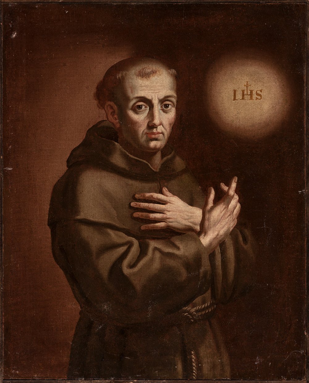 Spanish school; 17th century."Saint Francis.Oil on canvas. Re-coloured.It presents repainting. - Image 5 of 7