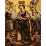 Valencian school of the first third of the 17th century."Coronation of Saint Catherine of