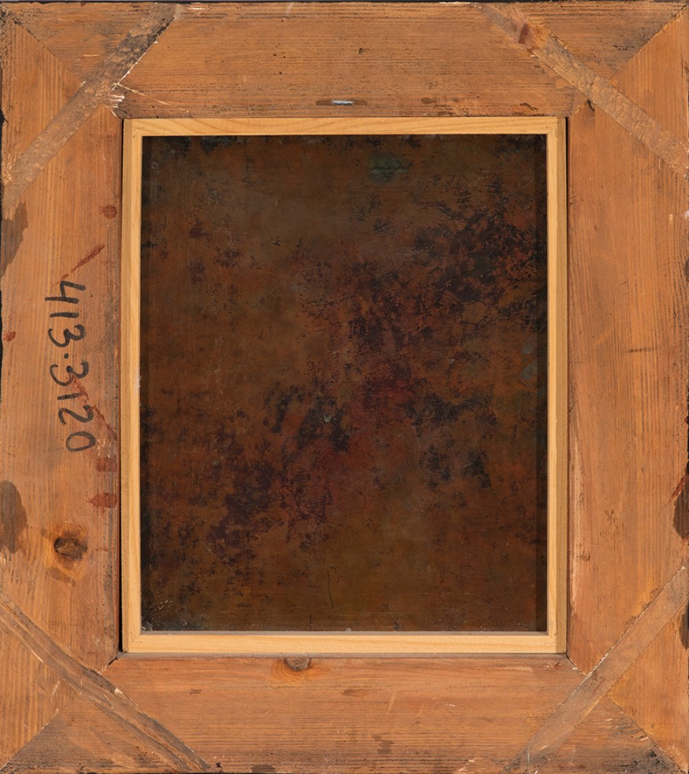 Lombard school of the late 16th century."Christ".Oil on copper.It presents faults and restorations. - Image 4 of 4