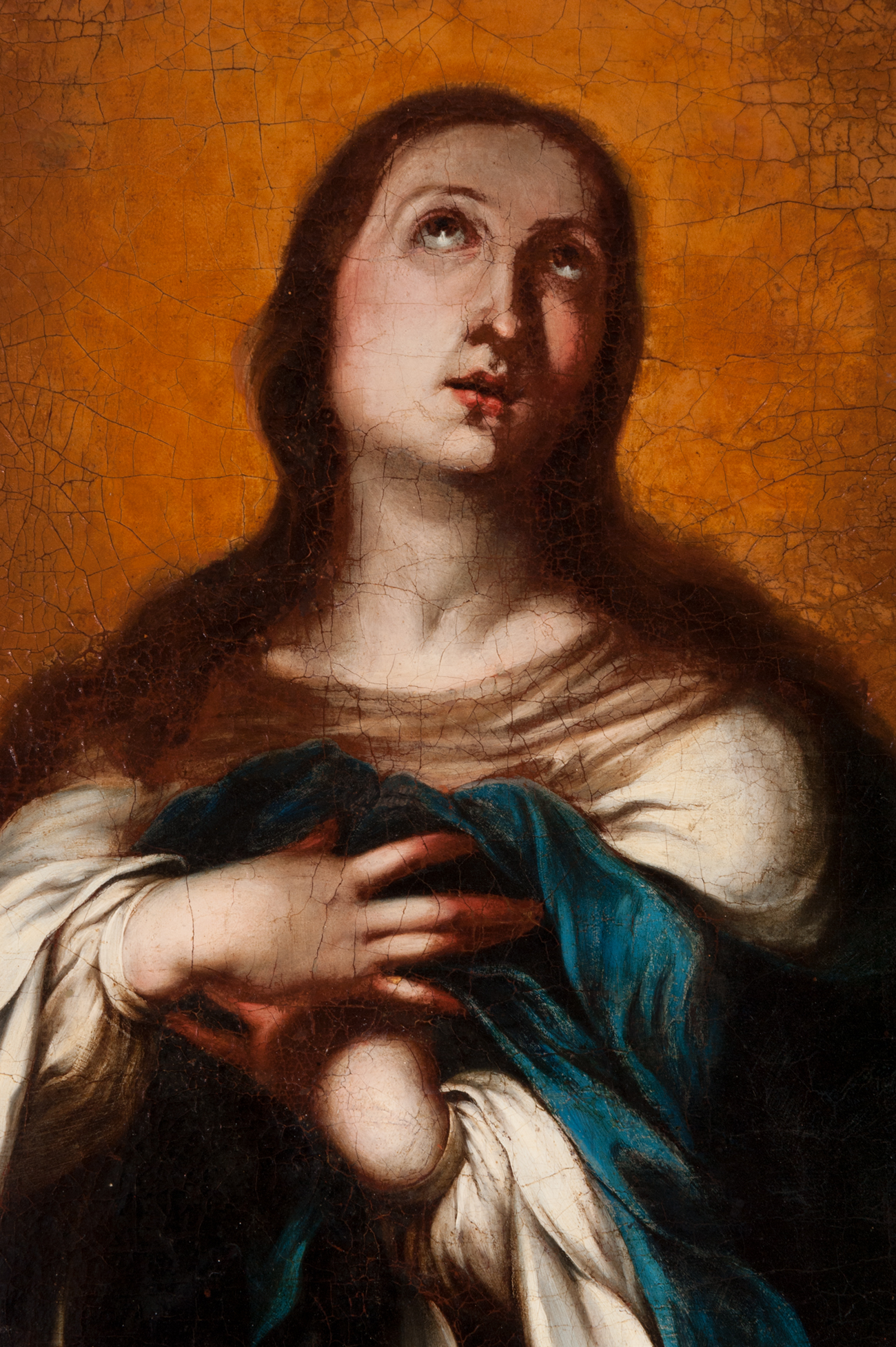 CORNELIO SCHUT (Antwerp, 1629 - Seville, 1685)."Immaculate Conception", ca. 1680.Oil on canvas, re- - Image 6 of 7