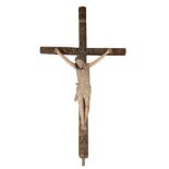 Monumental Philippine-made crucifix for the diocese of Phan Thiet, Vietnam, 18th century.Carved