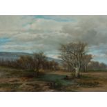 LLUIS RIGALT I FARRIOLS (Barcelona, 1814 - 1894)."Landscape.Oil on panel.Authorship corroborated