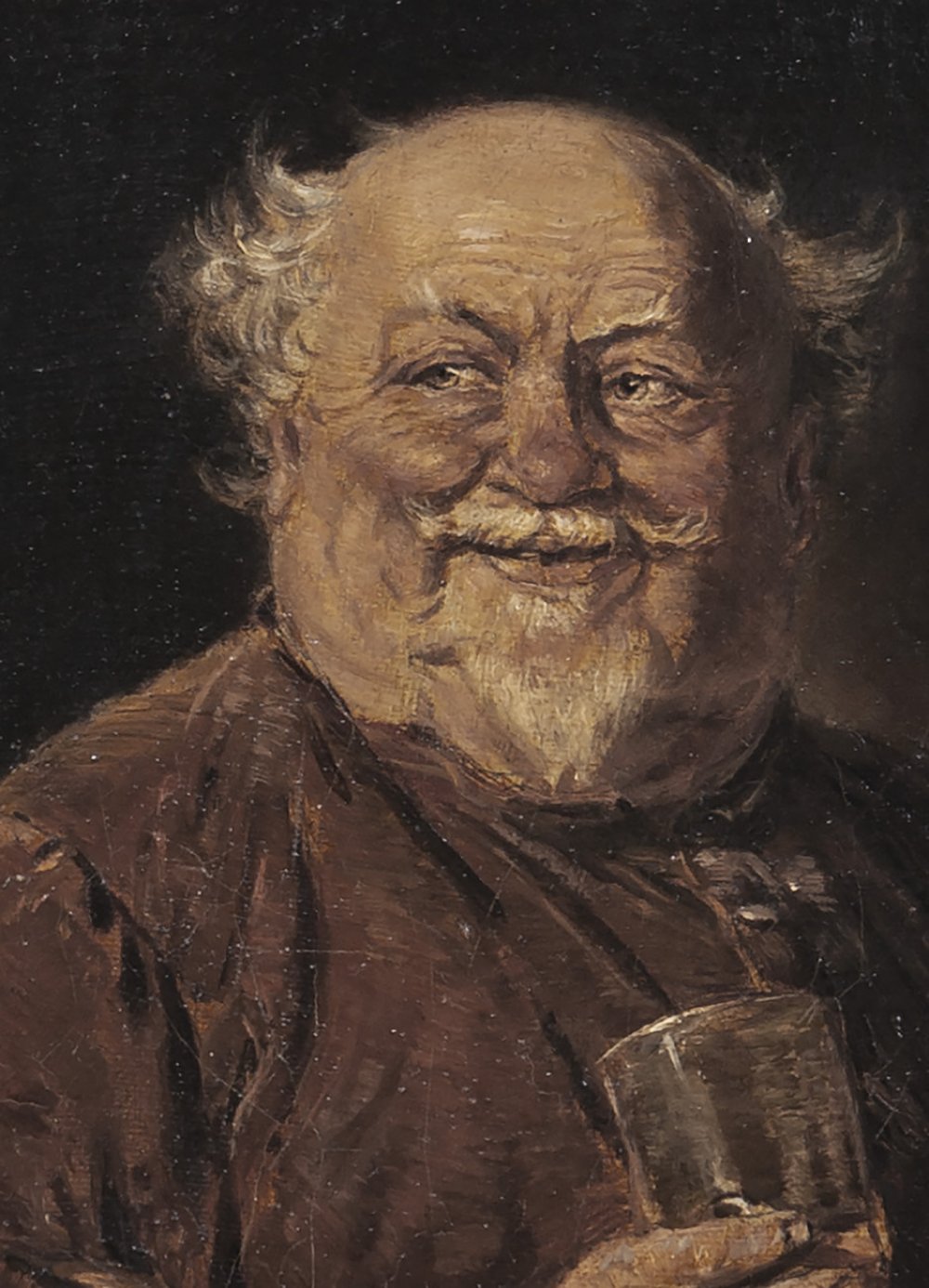 EDUARD THEODOR GRÜTZNER (1846 - 1925. Munich, Germany)."Falstaff drinking wine".Oil on canvas.Signed - Image 6 of 7
