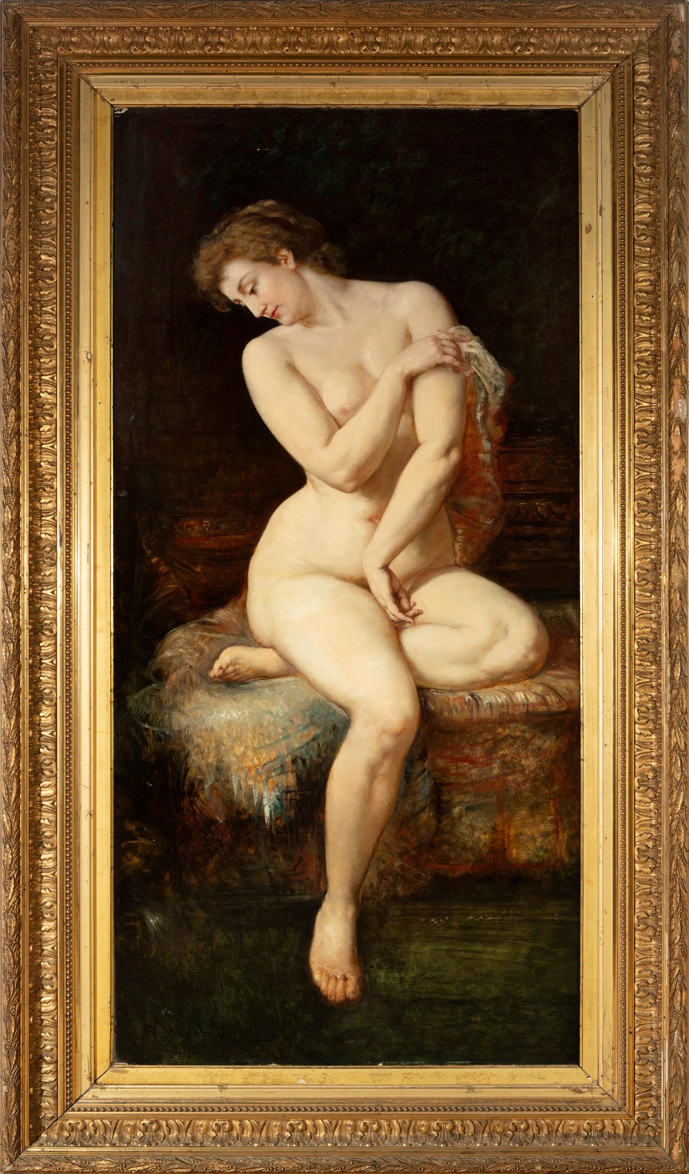 RAMÓN MARTÍ ALSINA (Barcelona, 1826 - 1894)."Female nude".Oil on canvas. Relined.Signed in the lower - Image 6 of 6