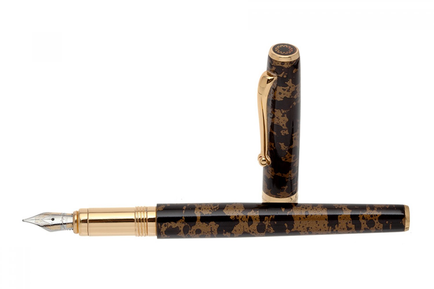 MONTEGRAPPA FOUNTAIN PEN.Resin barrel.Bicolour nib.No box.Limited edition.Measurements: 14 cm - Image 3 of 3